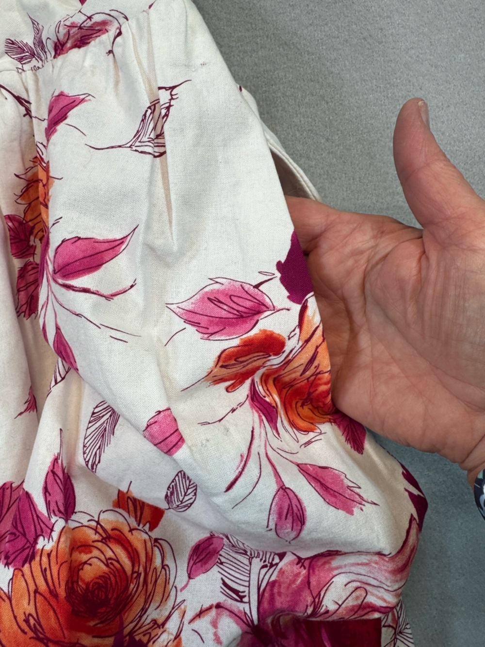 Vintage Women’s Myrtlewood Magenta Orange Floral Cotton Dress - Picture 2 of 7